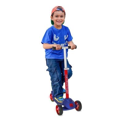 Patinete Skatenet Infantil Led Ajustável Azul Bandeirante