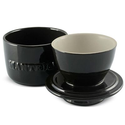 Manteigueira Francesa De Cerâmica 250 G Preta Ceraflame