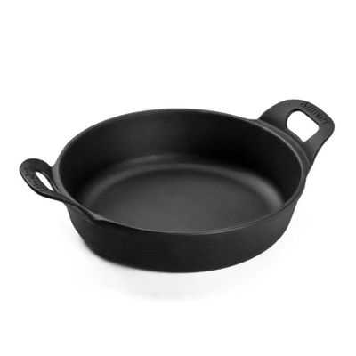 Kit 3 Travessas Redonda 0,4l + 0,9l + 1,7l Em Ferro Fundido Panela Mineira