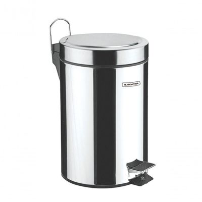 Lixeira Inox Com Pedal 3 L Acabamento Polido