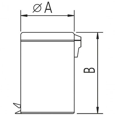 Lixeira Inox Com Pedal 3 L Acabamento Polido
