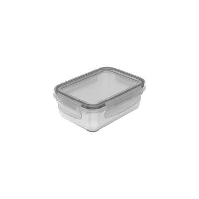 Conjunto De Potes Organizadores De Geladeira Click Retangular 6 Peças Transparente Ou