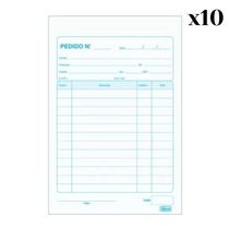 Talão De Pedido 1-32 Pequeno 40x2 Vias 80 Folhas Tilibra Com 10 Unidades