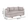 Sofa 4 Lugares Veludo M-204 2m Living Estofados Martins Veludo Creme