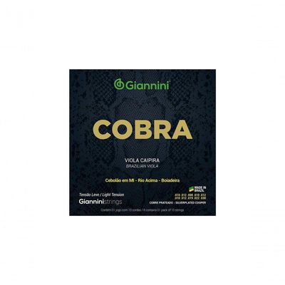 Encordoamento Viola Aço Prateado Tensão Leve Gesvl