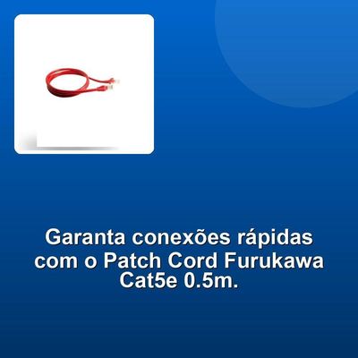 Patch Cord Furukawa Cat5e 0.5m Cinza
