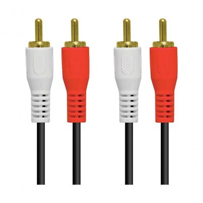 Cabo 2 Rca X2 Rca Dourado 1,5 Metros