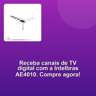 Antena De Tv Externa Intelbras Ae4010 Tv Digital Hdtv