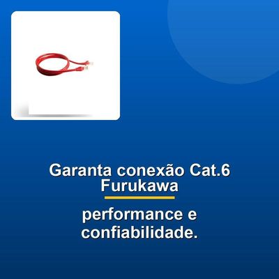 Patch Cord Furukawa Cat.6 1.5m Vermelho