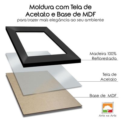 Kit 10 Certificados/Diplomas A4 Com Tela De Acetato E Mdf Titulo Moldura Preta