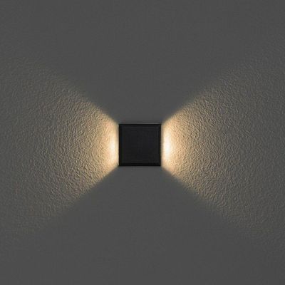 Balizador De Solo Led Stella Way Side 2 Fachos 1,5w Bivolt Preto - 3000k - Luz Amarela