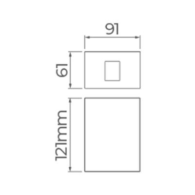 Arandela Stella Effekt Led 1 Facho Aberto Ip65 4w Bivolt Branco - 3000k - Luz Amarela