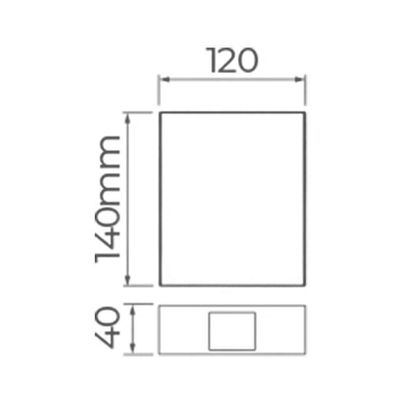 Arandela Stella Wall Plus Led 2 Fachos Fechados Ip65 10w Bivolt Branco - 3000k - Luz Amarela