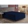 Lençol Com Elástico King Nobre 1 Peça Luva De Box 55cm De Altura Malha 100% Algodão - Azul-marinho