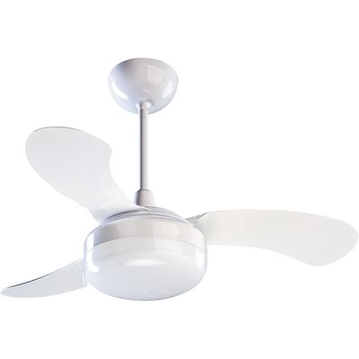 Ventilador de Teto 3 Pás Ventisol Petit Globo com Dimmer 3 Velocidades Branca / 220V