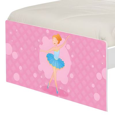 Cama Solteiro Infantil 195x96cm para Quarto Personagens Bailarina K02 - D'Rossi