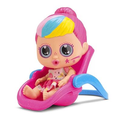 Boneca Little Dolls Glitter Carrinho de Passeio - Divertoys