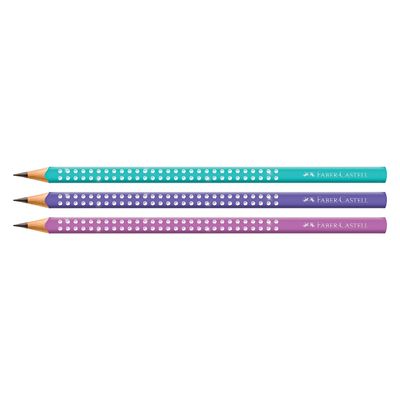 Lápis Grafite Faber Castell Spark Glam com 3 Unidades