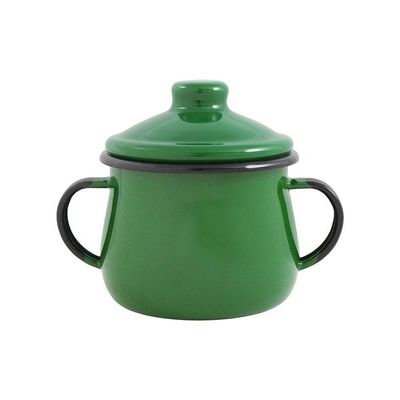 Açucareiro Esmaltado Verde 380 Ml Ewel