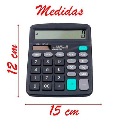 Calculadora De Mesa Comercial Escritório 12 Dígitos