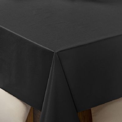 Toalha de Mesa 4 Lugares Térmica Impermeável 1,40 m x 1,40 m 100% Policloreto de Vinila - Preto