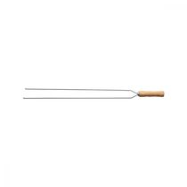 Espeto Duplo para Churrasco Tramontina com Lamina em Aço Inox e Cabo de Madeira 75 cm