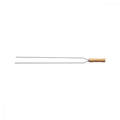 Espeto Duplo para Churrasco Tramontina com Lamina em Aço Inox e Cabo de Madeira 75 cm