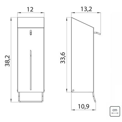 Dispenser de Parede Sabonete Líquido 1L Aço Inox Acetinado Tramontina Suporte Multiuso