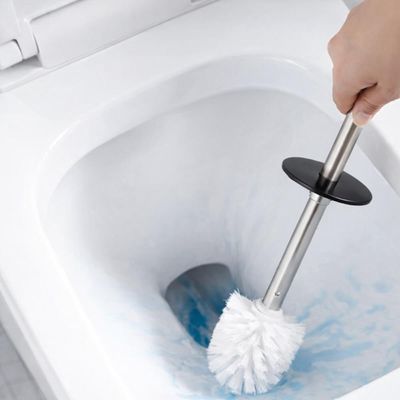 Escova Sanitária com Suporte Aço Inox Tramontina Lavatina Vaso Sanitário Banheiro Lavabo