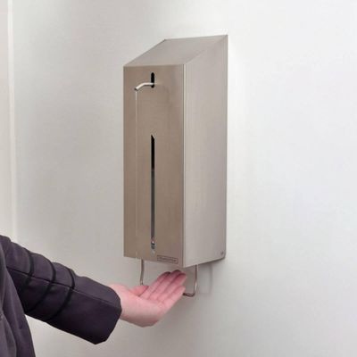 Dispenser de Parede Sabonete Líquido 1L Aço Inox Acetinado Tramontina Suporte Multiuso
