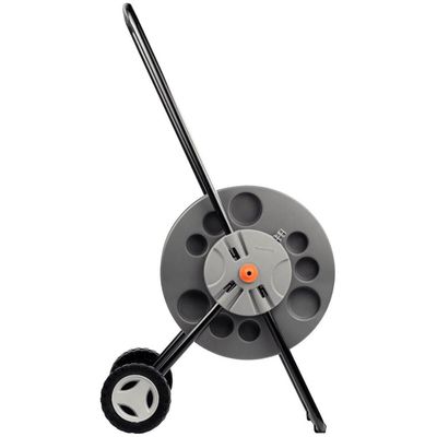 Enrolador de Mangueira Tramontina até 55m 1/2" com Rodinhas Suporte Giratório Pátio Jardim