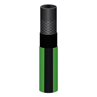 Mangueira de Jardim Flex Tramontina PVC 10m Reforçada Verde Faixa Preta Engate Rosqueado e Esguicho
