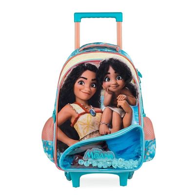 Kit Mochila de Rodinha, Lancheira e Estojo Moana