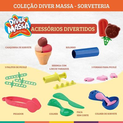 Kit Massinha Sorveteria Divertoys