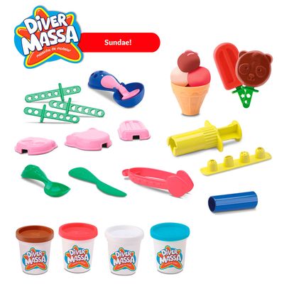 Kit Massinha Sorveteria Divertoys