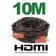 Cabo HDMI 1.4 Full HD 1080p de 10 Metros Reforçado com Malha e Filtro