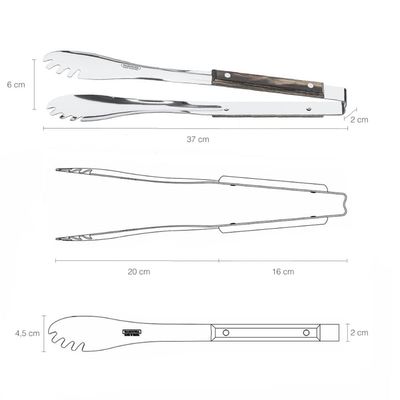 Pegador Carne Inox Polywood Churrasco Tramontina