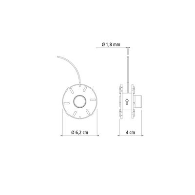 Carretel 1 Fio Nylon 1,8 mm Tramontina Aparador Grama 8 m