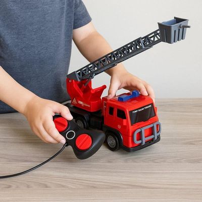 Caminhão De Bombeiro Com Controle Remoto - Vermelho
