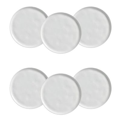 Conjunto de Pratos Rasos Bio New 27,5 cm 6 Peças Porto Brasil Branco