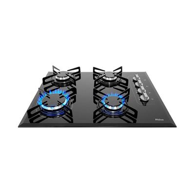Cooktop A Gás Philco 4 Bocas Chef 4 Vidro Temperado Bivolt