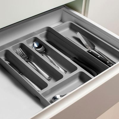 Organizador Porta Talheres Extensível Gaveta Cozinha