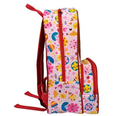 Mochila Kids Escolar - Boneca - Vermelho - OD-MKBO - Ó Design