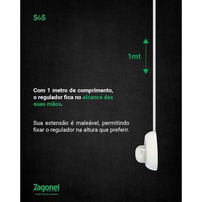 Ducha Master Banho Eletrônica 7500w, Zagonel, Branco, 220volts