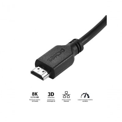Cabo Hdmi Ultra 2.1 28awg Puro Cobre 8k 1 Metro - Phm21-1