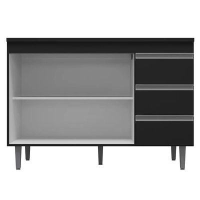 Balcão Gabinete Cozinha Andreia 100cm 2 Porta S-t Ajl Móveis