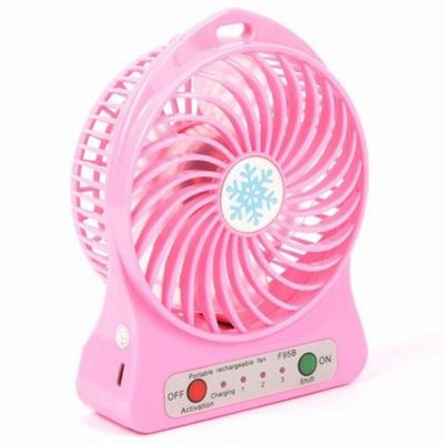 Mini Ventilador Portátil Mesa Usb Rosa