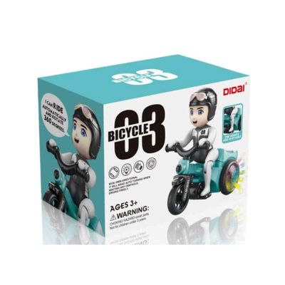 Boneco Com Triciclo Musical Luz E Som - Jmd Toys