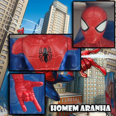 Boneco Articulado Marvel Heróis Avengers X-men 24 Cm Homem Aranha