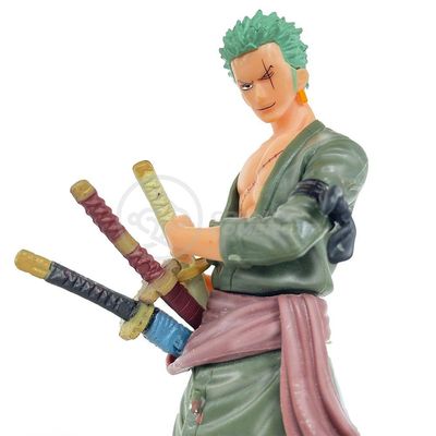 Boneco Anime Action Figure One Piece 18cm - Roronoa Zoro
